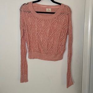 Crochet sweater.